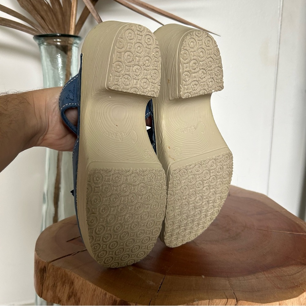 Calou’Penny’ Blue Tassel Clogs size 38 - NIB - Picture 11 of 13